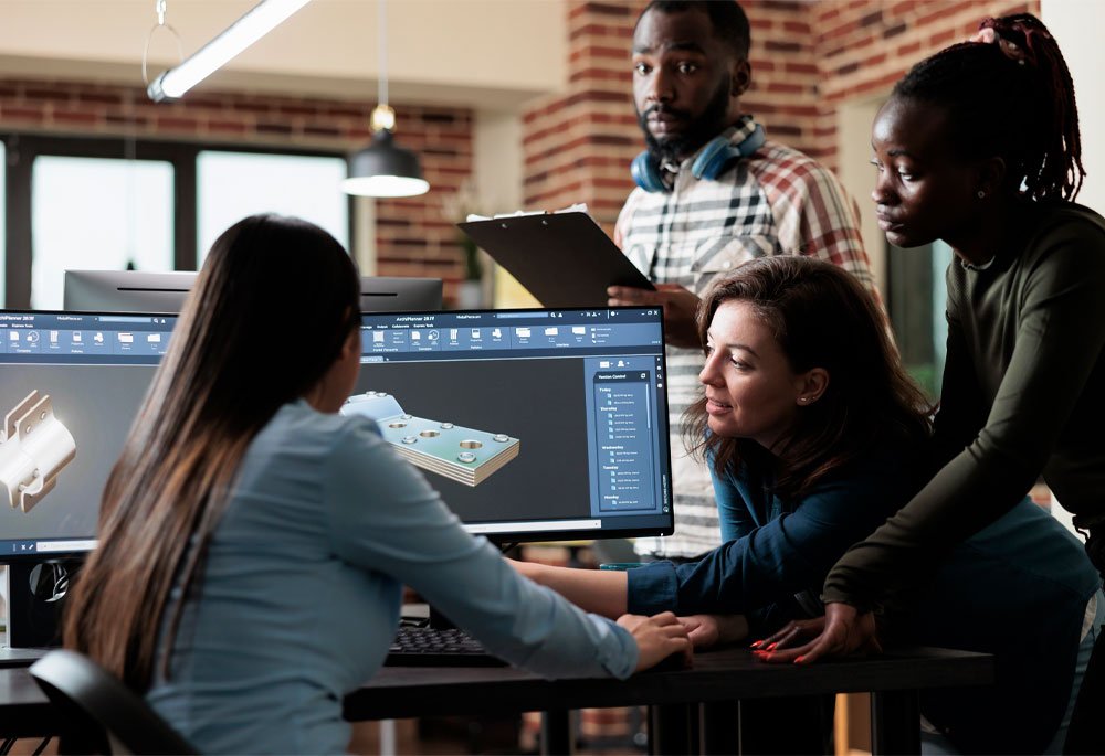 Group working with software