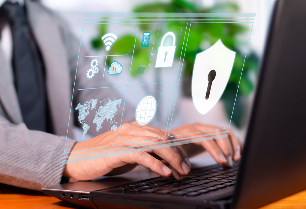 Secure data being worked on